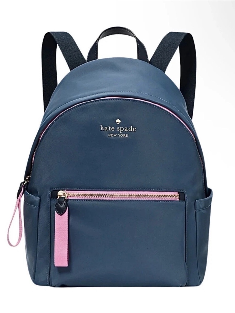 kate spade Navy and Pink Zip-Front Backpack
